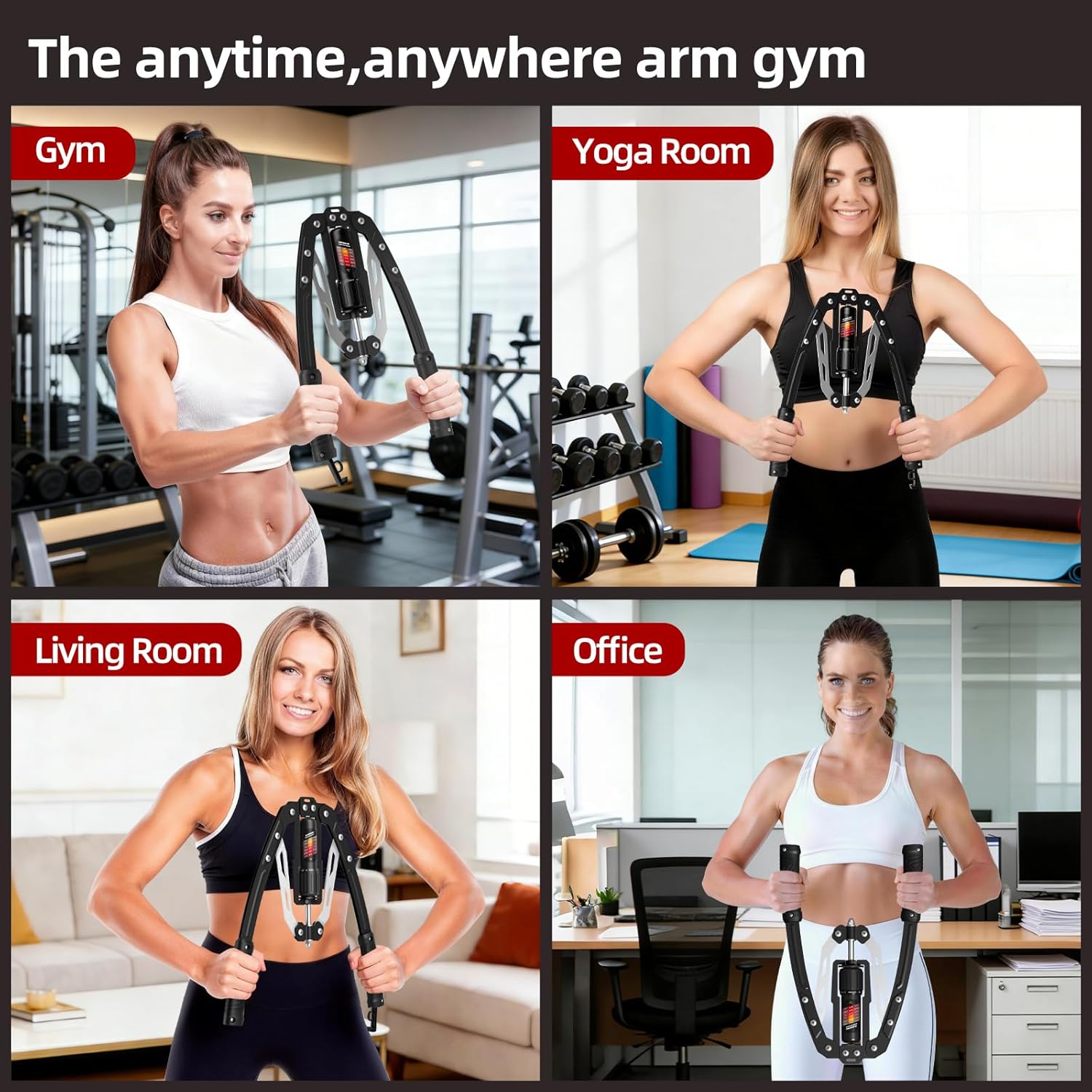 SoftGym Twister Arm Chest Trainer Exerciser Workout Equipment,Adjustable 22-470lbs Hydraulic Power,Home Chest Expander Machine,Home Gym Workout Equipment for Upper Body Strength Training