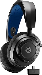 SteelSeries Arctis Nova 7P - Wireless Multi-System Gaming & Mobile Headset - Nova Acoustic System - 2.4GHz & Simultaneous Bluetooth - 38Hr Battery - ClearCast Gen2 Mic - PlayStation, PC, Switch