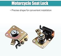 Vista 6 de X AUTOHAUX 1 Unidades de interruptor de encendido de la motocicleta cilindro combustible tanque tapa tapa bloqueo de asiento w/2 llaves para Suzuki