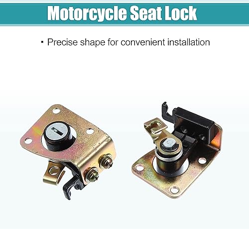 Miniatura 6 de X AUTOHAUX 1 Unidades de interruptor de encendido de la motocicleta cilindro combustible tanque tapa tapa bloqueo de asiento w2 llaves para Suzuki