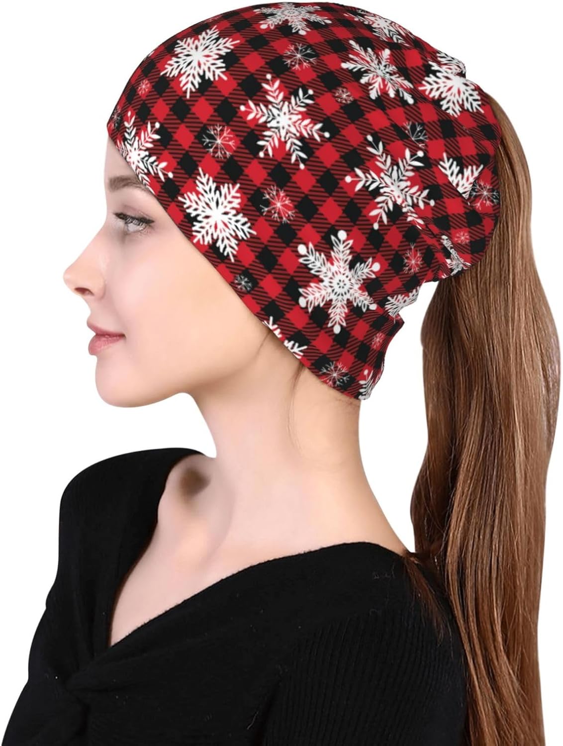 Men Womens Beanie Chemo Headwear Hats-Skull Caps Knitted Hat Scarf-Unisex Multifunction Nightcap Skull Cap - Image 5