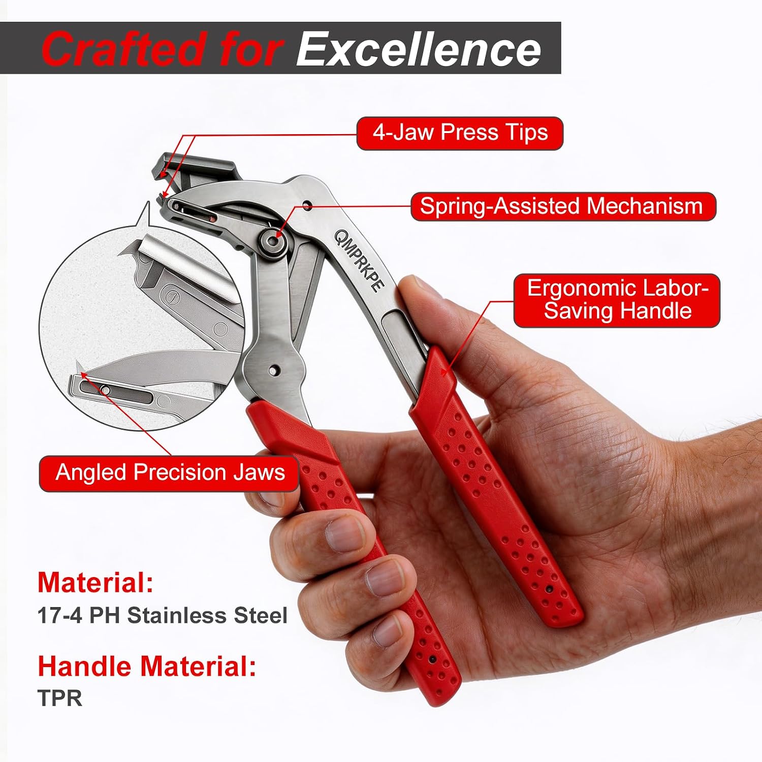 Car Clip Pliers, 2026 Upgraded Spring-Loaded Panel Clip Removal Tool, Damage-Free Fastener Remover for Auto Door Panels, Trim, Bumpers, Rivets and Dashboard, Universal for All Vehicles