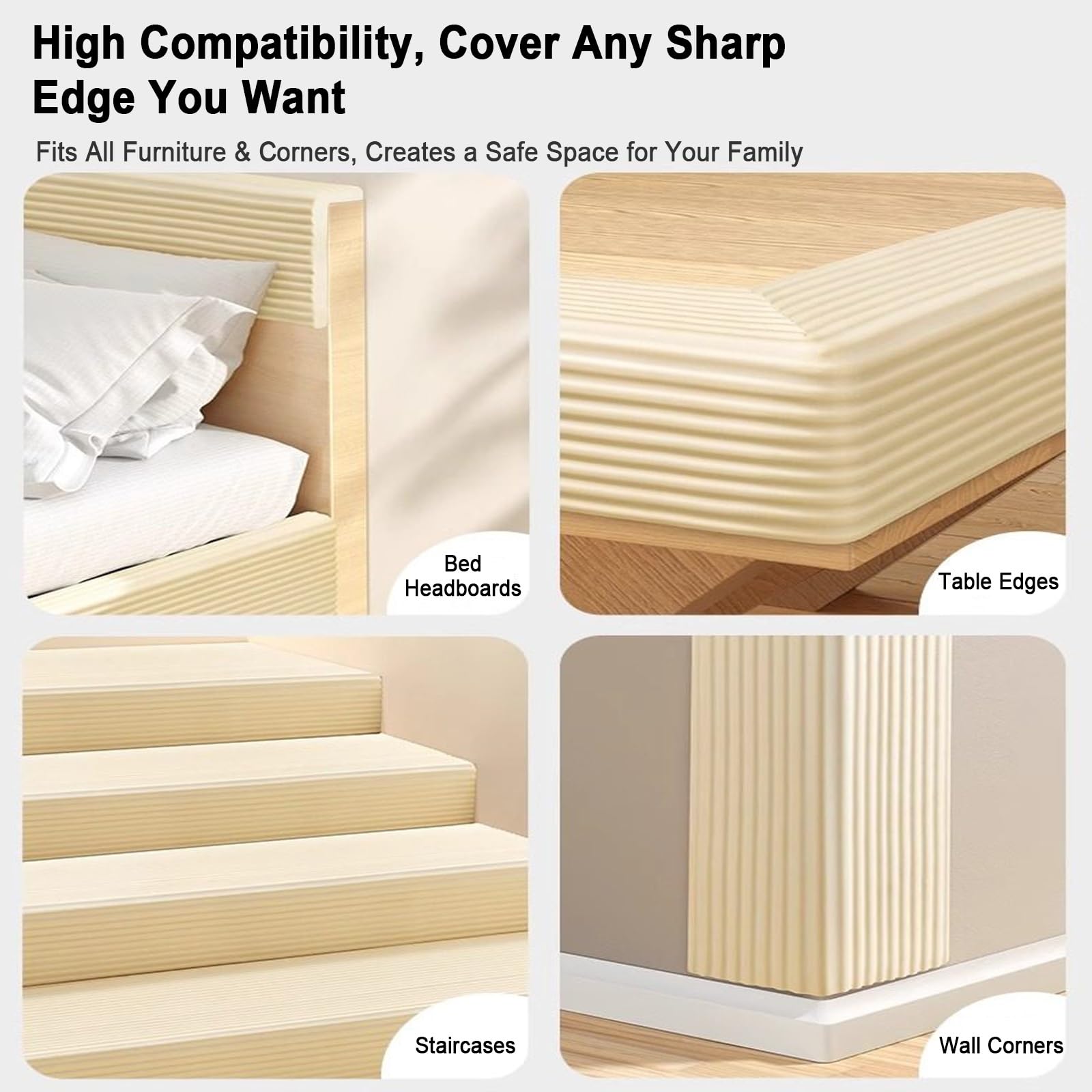 Paneles de pared acolchados para niños, protectores de esquina a prueba de bebés, protector de borde extra ancho, autoadhesivo para dormitorio, tatami, guardería, decoración de pared
