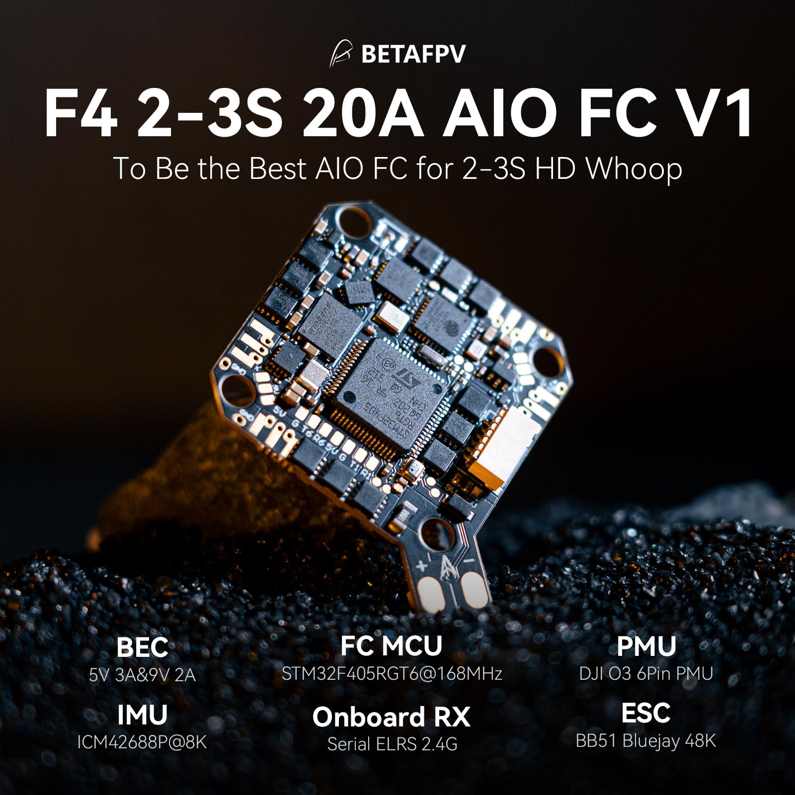 BETAFPV Pavo20 – Bürstenloser BWhoop FPV Quadcopter HD VTX F4 2-3S 20A