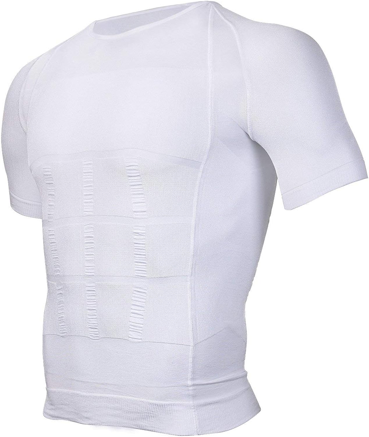 Odoland 4 Pack Men's Body Shaper Slimming Shirt Tummy Vest Thermal Compression Base Layer Slim Muscle Short Sleeve Shapewear : Clothing, Shoes & Jewelry