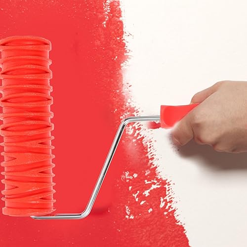 Miniatura 3 de Rodillo de pintura con patrón de bricolaje Rodillo de arte decorativo para decoración de pared Clásico de ladrillo en relieve textura Rodillo de