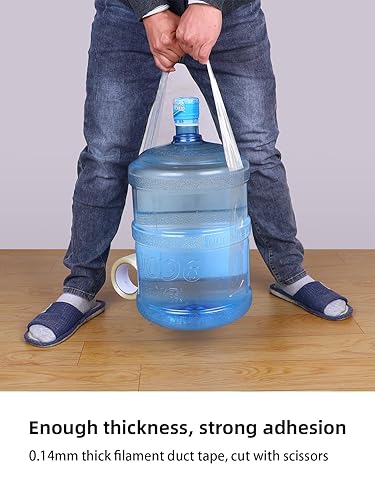 Miniatura 7 de Cinta de fleje de filamento mono de 12 pulgada, cinta de filamento reforzada resistente, embalaje reforzado de fibra de vidrio transparente, (14