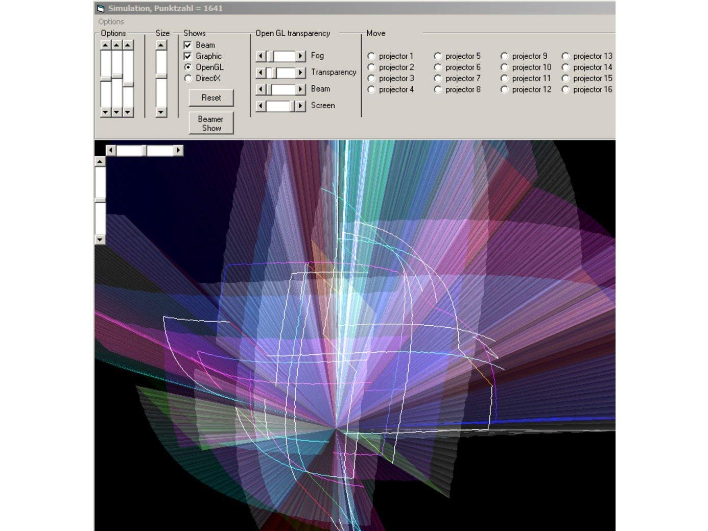 Laserworld ShowNET ILDA/DMX Interface réseau avec Logiciel Showeditor Lasershow