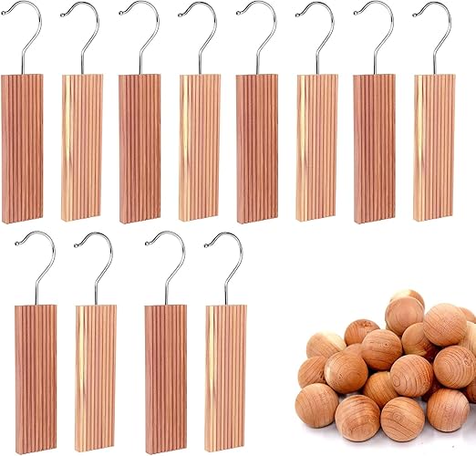 Cedar Hyde Cedar Blocks for Clothes Storage Cedar Hang Ups & Cedar Balls