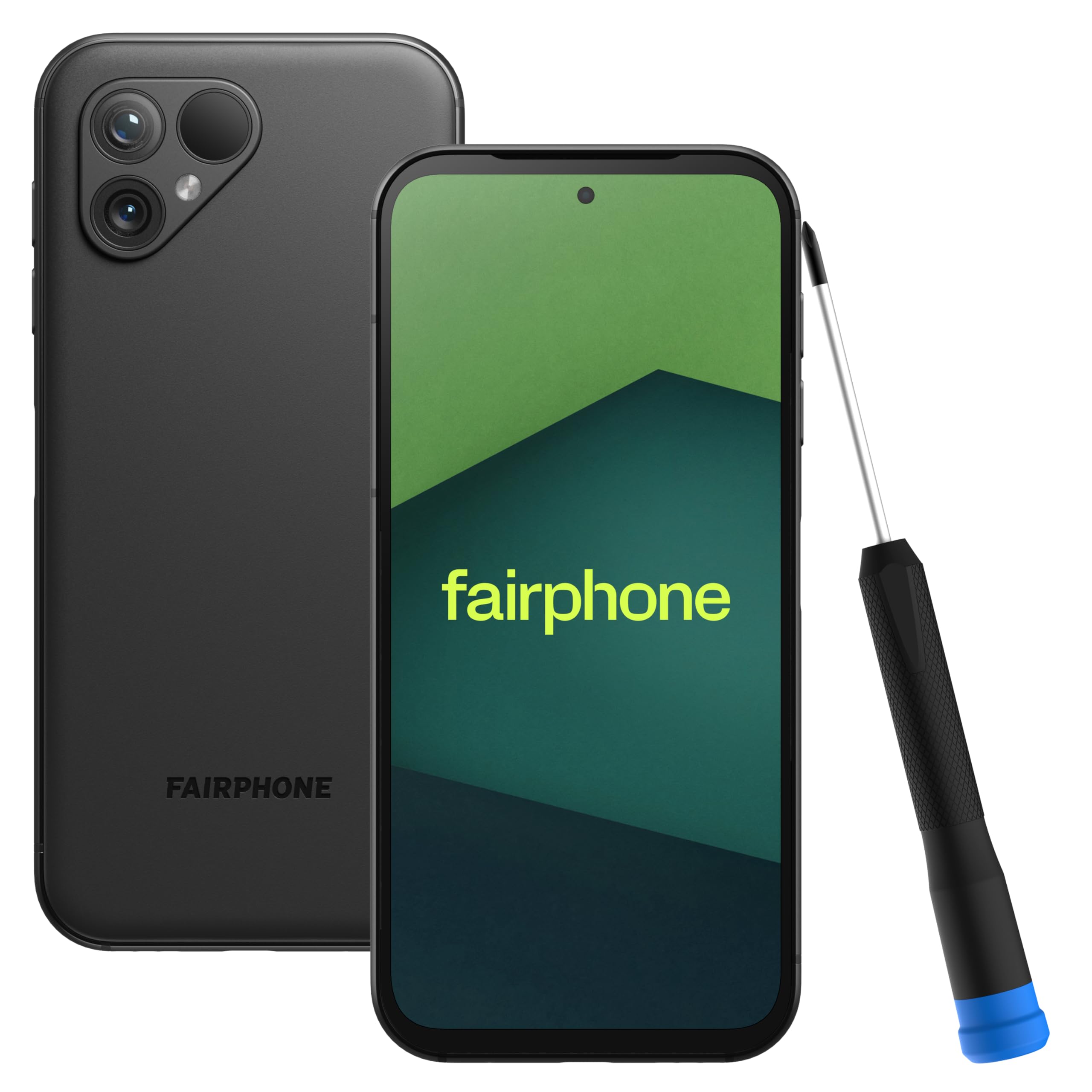 fairphone 5 5g smartphone nero matto con schermo 646