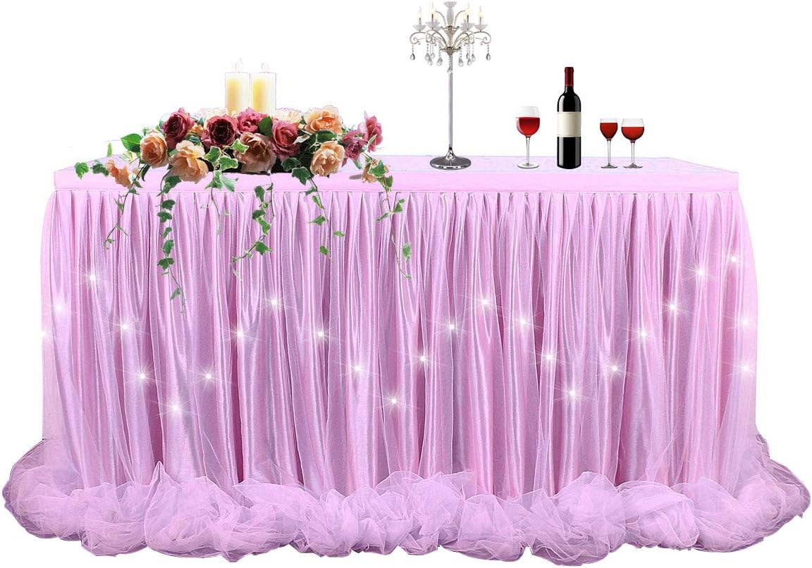 Buy Pink Tulle Tutu Table Skirt Table Cloth Led Table Skirt For Buy Pink Tulle Tutu Table Skirt Table Cloth Led Table Skirt For