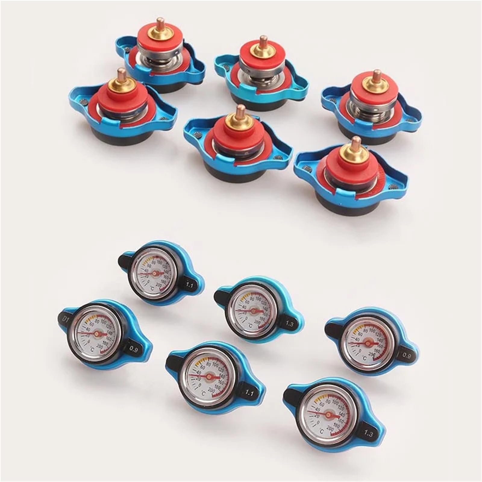 Medidor de temperatura del agua la cubierta tanque tapa radiador térmico estilo tapa distribución(Big Head 1.3)