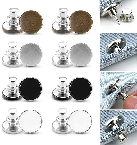 Amazon.com: 8 Pcs Jean Button Pins 