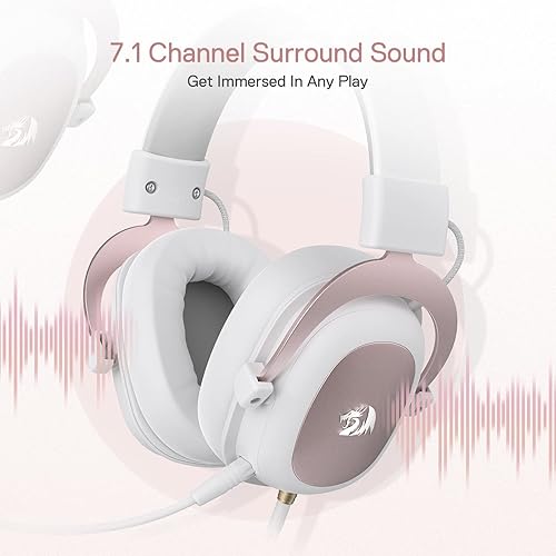 Miniatura 2 de Redragon H510 Zeus Auriculares para juegos con cable blanco Sonido envolvente 71 - Almohadillas de espuma viscoelástica Controladores de 2087in