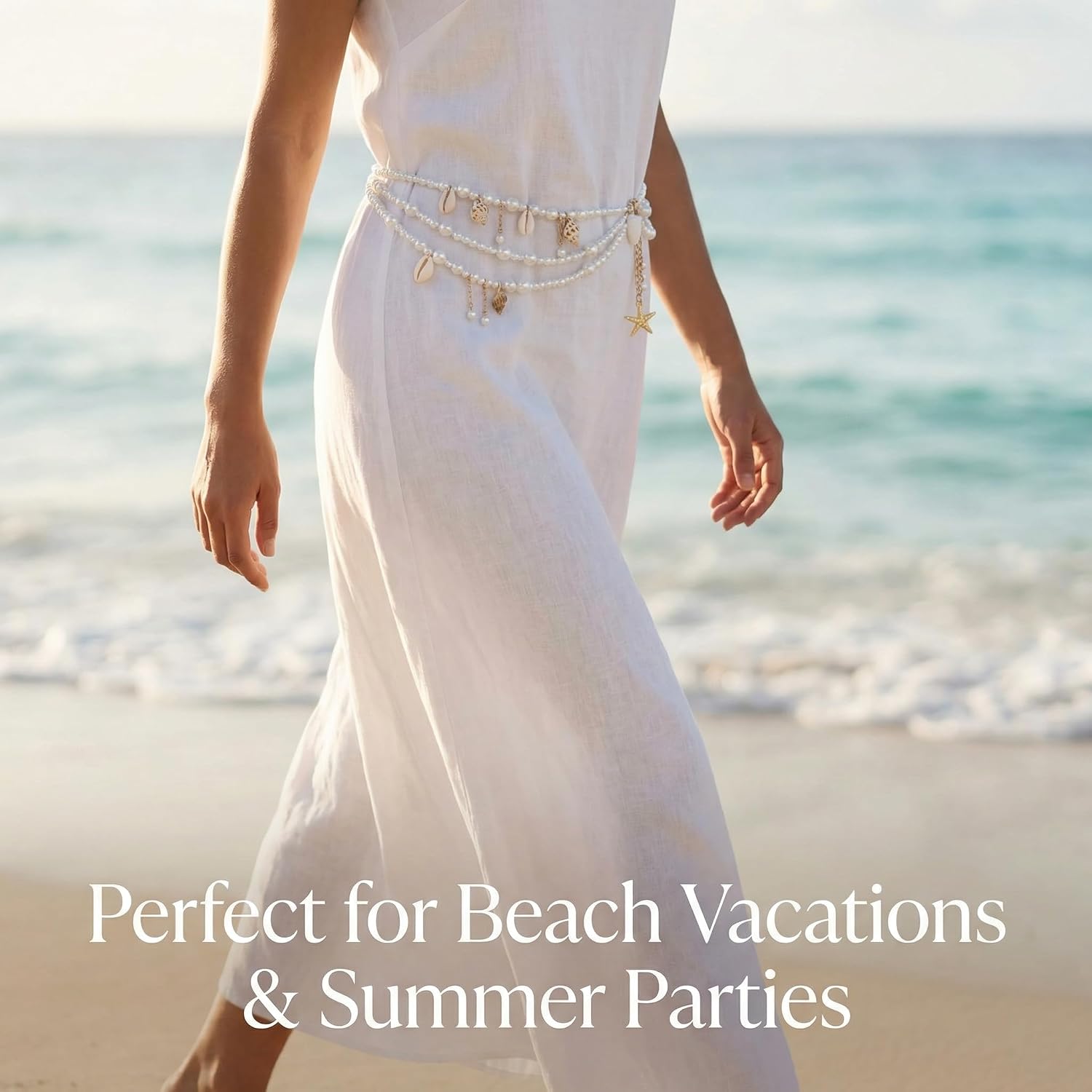 Women Waist Chain Elegant Layered Body Jewelry Stunning Mermaid Accessories Featuring Delicate Pendants Unique Boho Beach Summer Vacations.