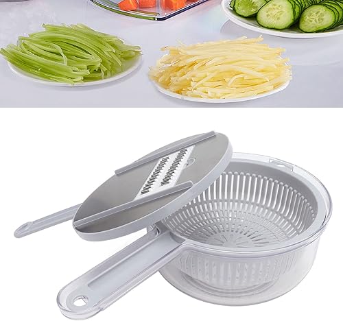 Miniatura 3 de Picador de verduras, versátil cortador de verduras de cocina, cortador de verduras y verduras con caja de almacenamiento para queso, verduras,