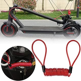 Brake Lock Reminder Cable Disc Brake Lock Reminder Cable Helmet Lock Conspicuous Color Enclosed Disc Lock Reminder Cable, for Bike Scooter