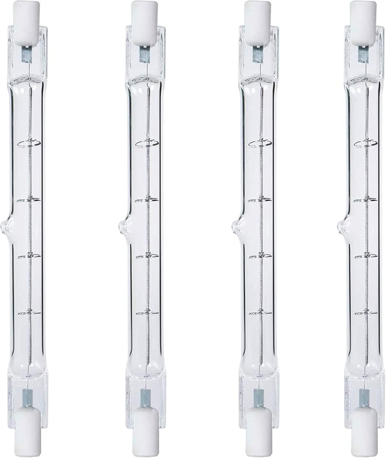 4 X Halogen J Type 500W 500 Watt T3 120V R7S 118MM Double Ended Bulb Light 4.75"