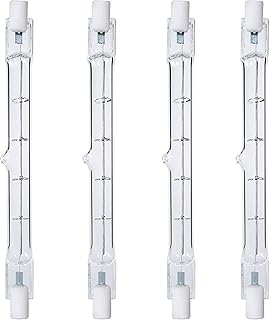 4 X Halogen J Type 500W 500 Watt T3 120V R7S 118MM Double Ended Bulb Light 4.75