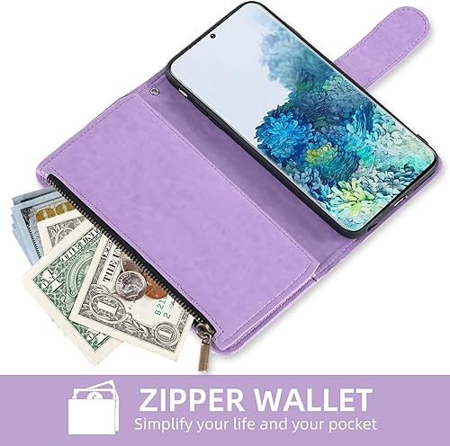 Vista 33 de Asuwish Funda de teléfono para Samsung Galaxy S20 5G de 6.2 pulgadas con protector de pantalla de vidrio templado y tarjetero de cuero con diseño