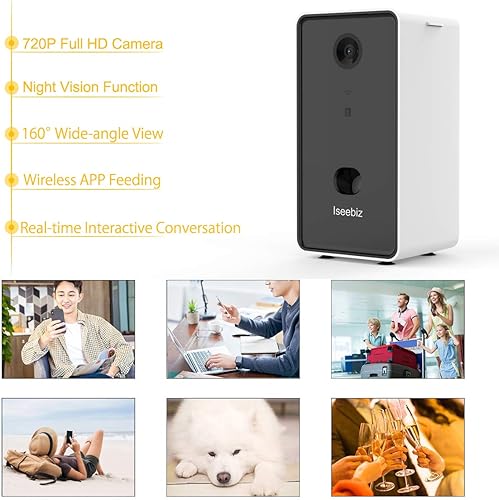 Iseebiz Smart Pet Camera Treat Tossing Dog Treat — alternate color or size variant on Amazon
