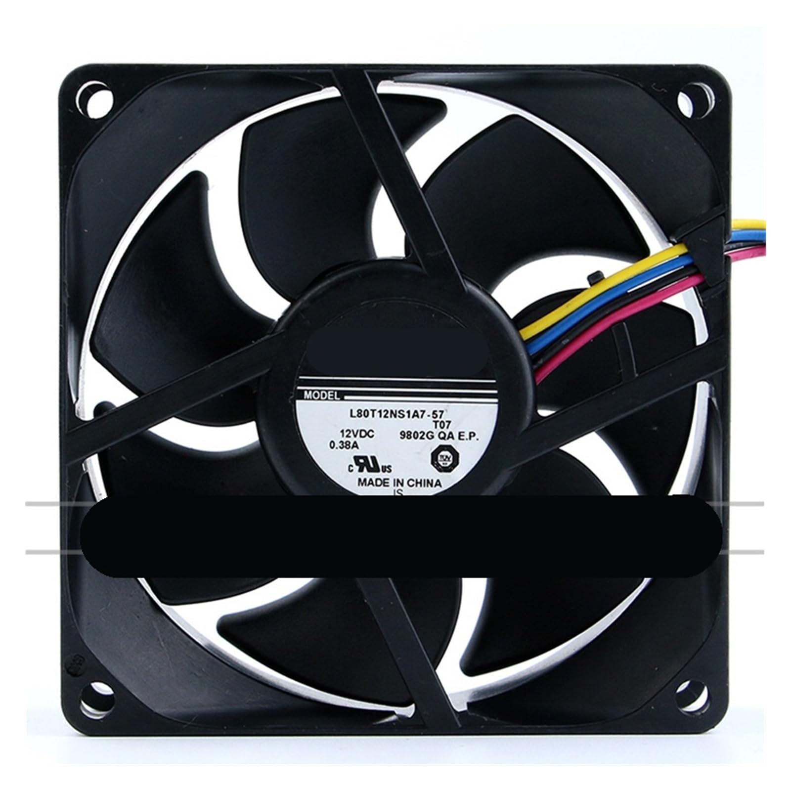 JJKKOZVQF L80T12NS1A7-57 8025 12V 0.38A 8CM fan