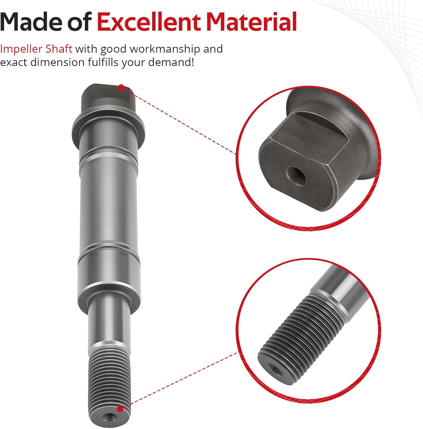 JAVIK Impeller Shaft For Honda Aquatrax R12 R12X 2004-2007 F12 F12X 2002-2007 O.E.M# 41161-HW1-670