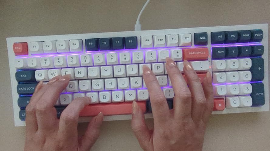 Amazon | Redragon K723 ゲーミングキーボード ワイヤレス 銀軸