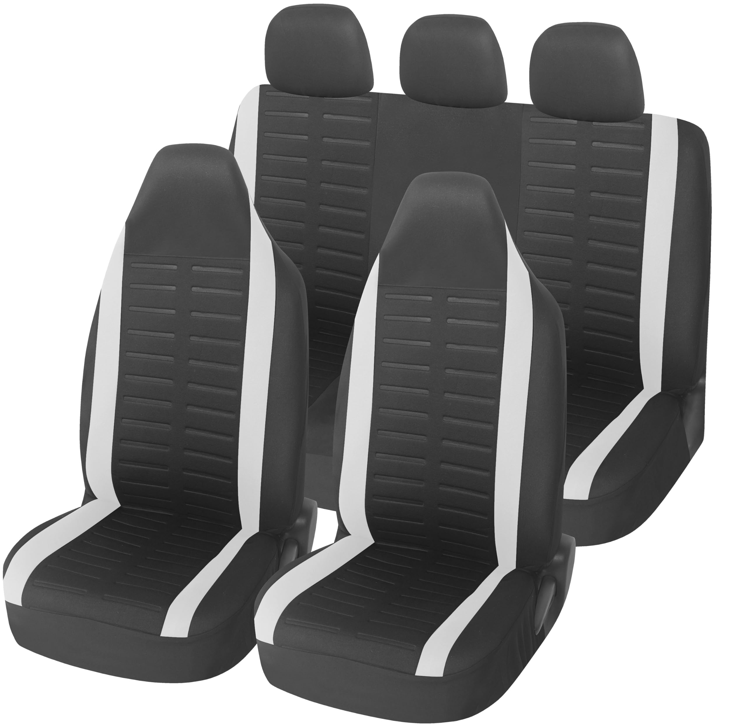 Upgrade4cars Fundas Asientos Coche Universales Negro | Cubre Universal | Protector de Asiento Delantero para Delantero y Trasero | Accesorios Interior Decoracion — view 9