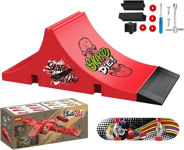 Finger Skateboard | with Fingerboard Small Toys - Finger Board Skate Training Ramp | for Kids Adults Indoor Outdoor Home Travel Classroom Party Competition - 1