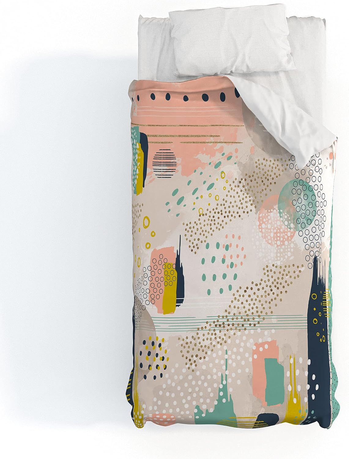 Deny Designs Cotton Duvet, Marta Barragan Camarasa Abstract 01, Queen
