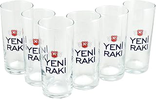 Balgin Cape Moda Inspected and Packed Istanbul Yeni Raki Glass Six Pack Raki Glasses