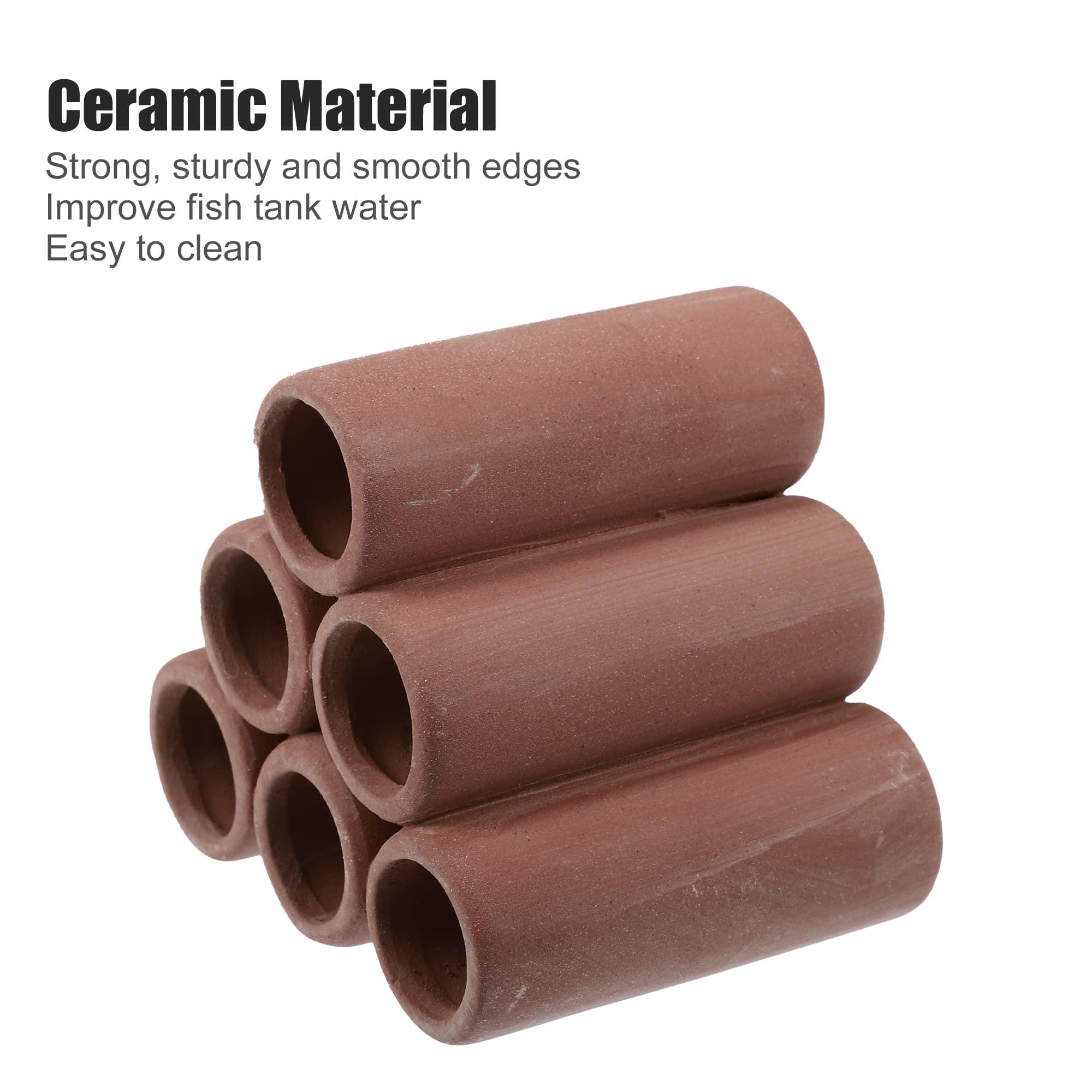 VOCOSTE Aquarium Hideaway Rock Cave, Red Brown, 3.43x3.13x2.83 Inches - Image 3