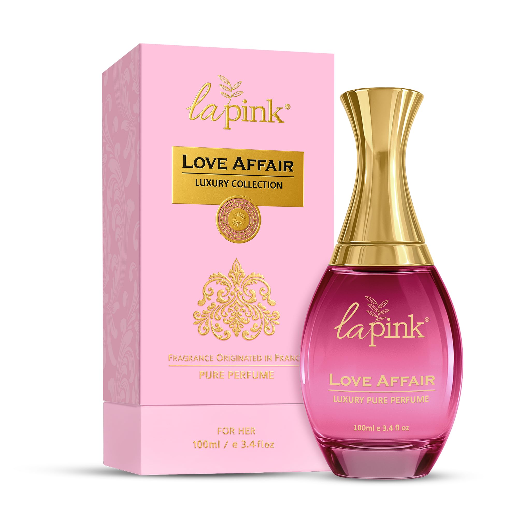 La Pink Love Affair Luxury Perfume for Women 100ml | French Premium Pure Perfume | Floral & Fruity Notes | Long-Lasting 12+ Hours | Suitable for Every Occasion-image-7
