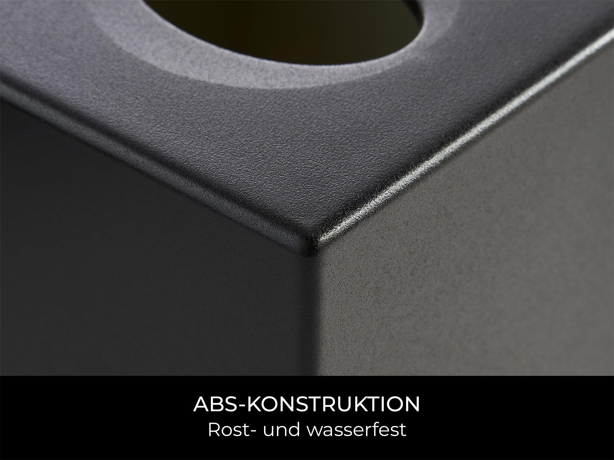 Corby Cube Taschentuchbox-Abdeckung (Devon / TBC0001) in Schwarz