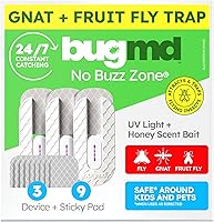 Vista 11 de BugMD No Buzz Zone Almohadilla de Repuesto Refiller (6 Repuestos) - Trampas Adhesivas Extra Fuertes, Repuesto de Trampa para Insectos