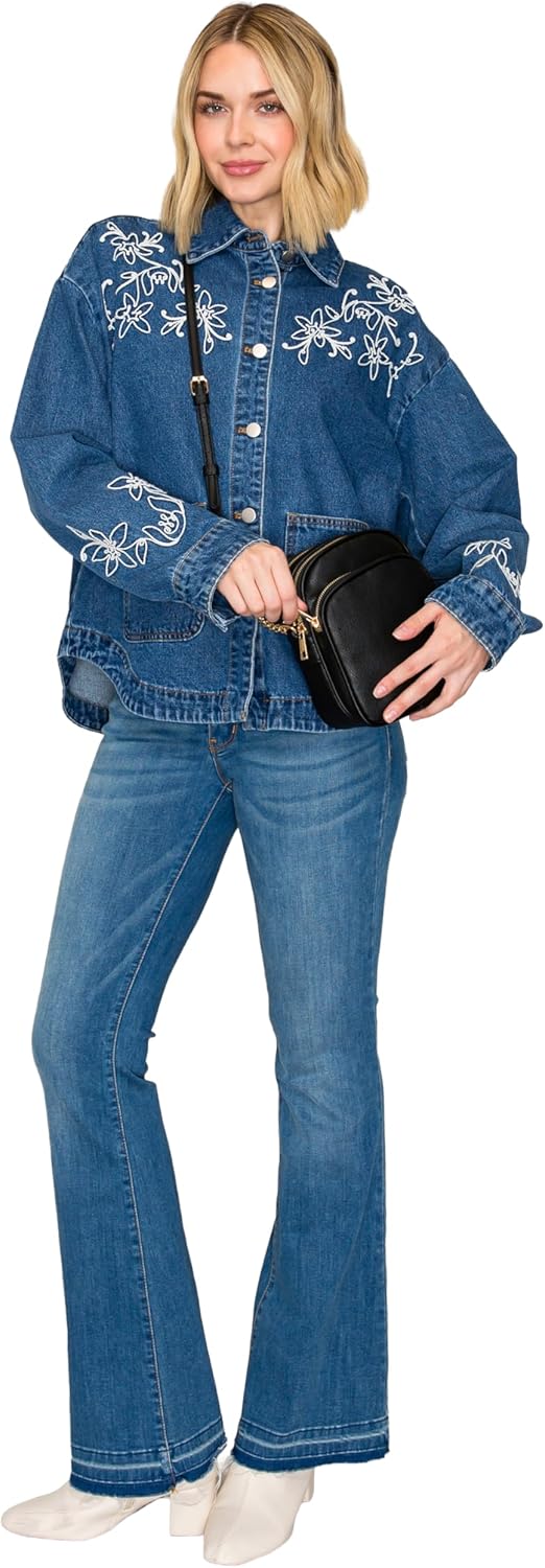 FashionPuzzle Multi Pocket PU Leather Casual Medium Crossbody Bag with Adjustable Strap