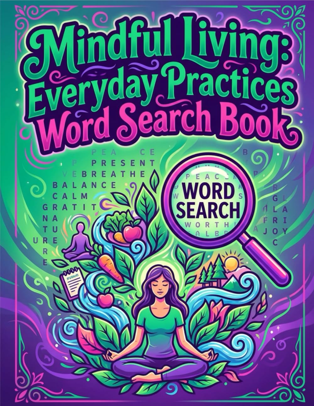 WORD SEARCH PUZZLES: MINDFUL LIVING: EVERYDAY PRACTICES