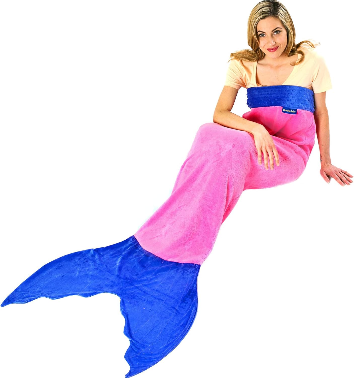 Blankie Tails Mermaid Tail Blanket (Adult/Teen Size) (Pink/Periwinkle