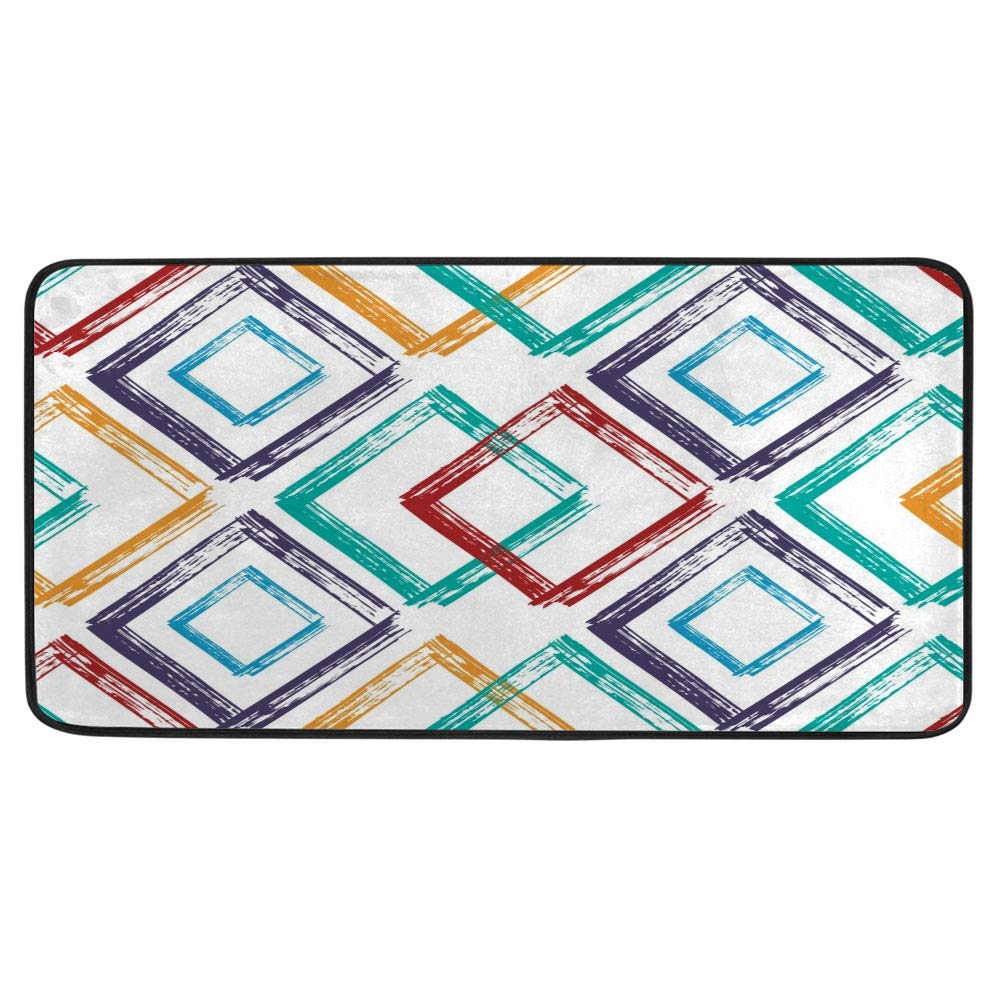 Tapis anti-fatigue de cuisine ergonomique et brosse diamant