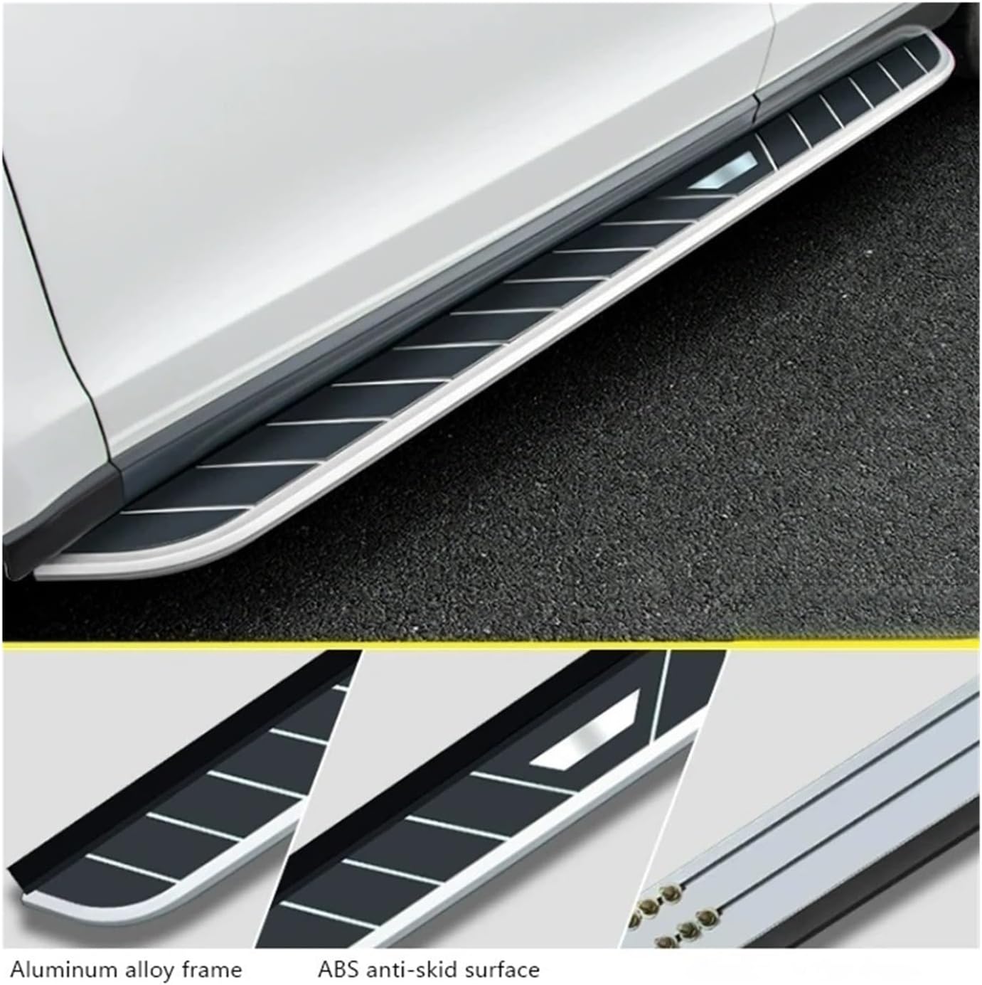 2pcs Running Board Compatible with Jetour X70 FL X70 Plus 2024-2026 Side Step Nerf Bar Pedal Accessories (with Brackets)