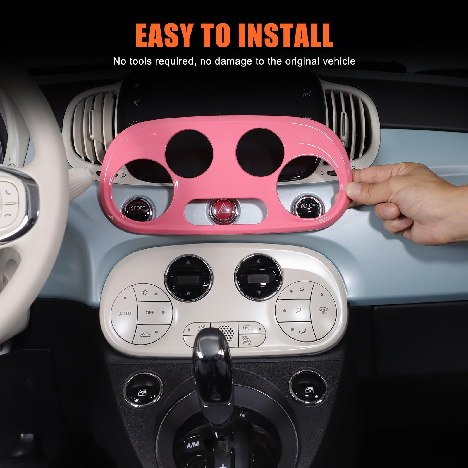 PIUGILH Console centrale per auto, interruttore climatizzatore, telaio