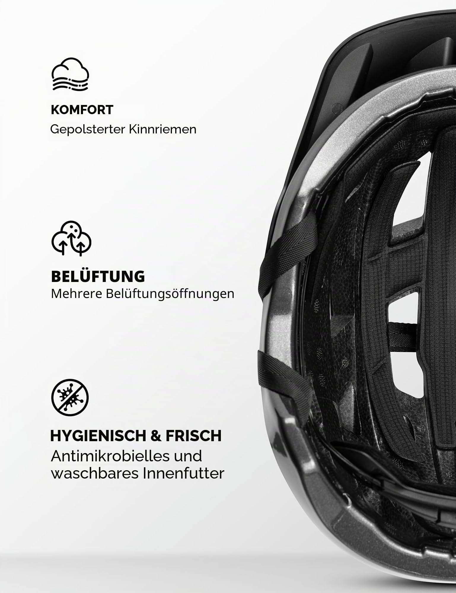 ROCKBROS Fahrradhelm für Jugendliche, Kinderhelm mit Abnehmenbarem Visier, Sicher Tiefe Passform Optimale Belüftung, Kinder Helm für Radfahren Skateboard Schulweg Waldtour Roller