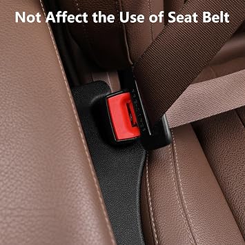 Hiseanllo Car Seat Gap Filler 2 Pack, Universal Fit PU Leather Car Seat Gap Plug to Fill The Gap Between Seat and Console, Car Seat Crevice Blocker Stop Things from Dropping