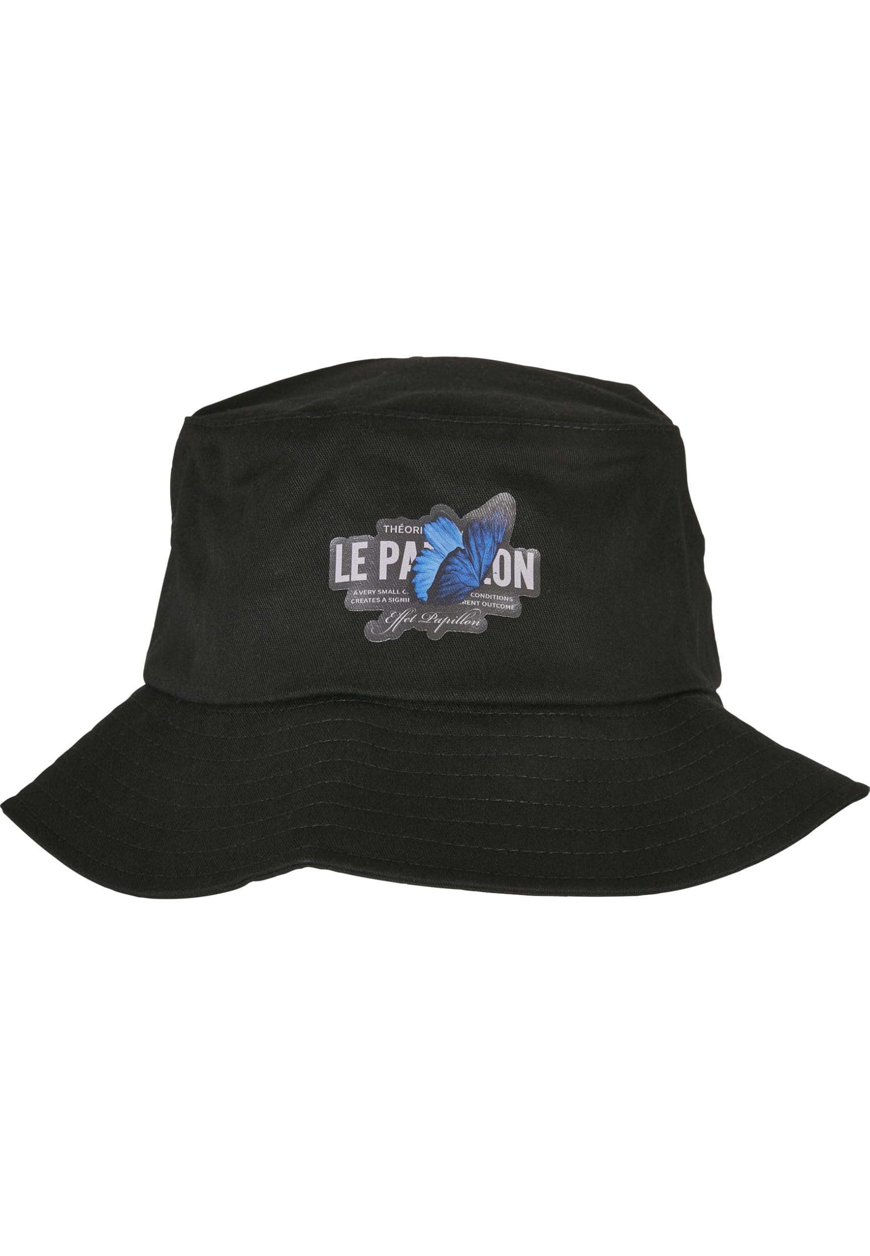 Mister Tee Unisex Le Papillon Bucket Hat, Black, one Size, czarny, jeden rozmiar