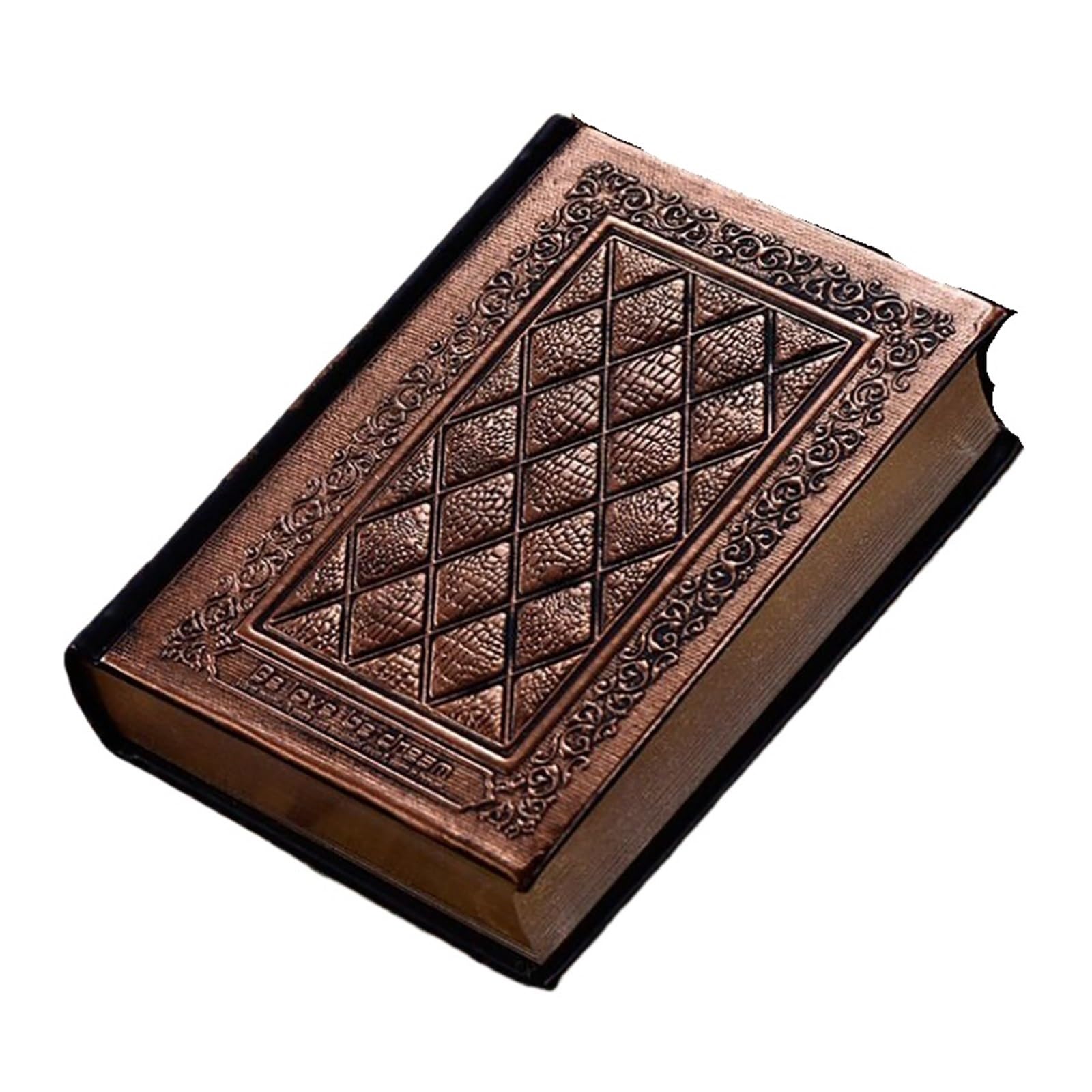 Cuaderno diario vintage con tapa dura de cuero for estudiantes, cuaderno de bocetos, cuaderno de notas, diario de viaje, cuadernos de escritura para Mujeres y Hombres(Bronze)