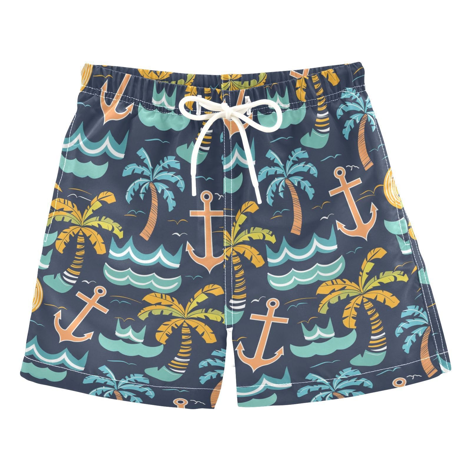 senya Tropical Spear Boys Swim Trunks Toddler Shorts Swimwear Boardshorts Multicoloured
