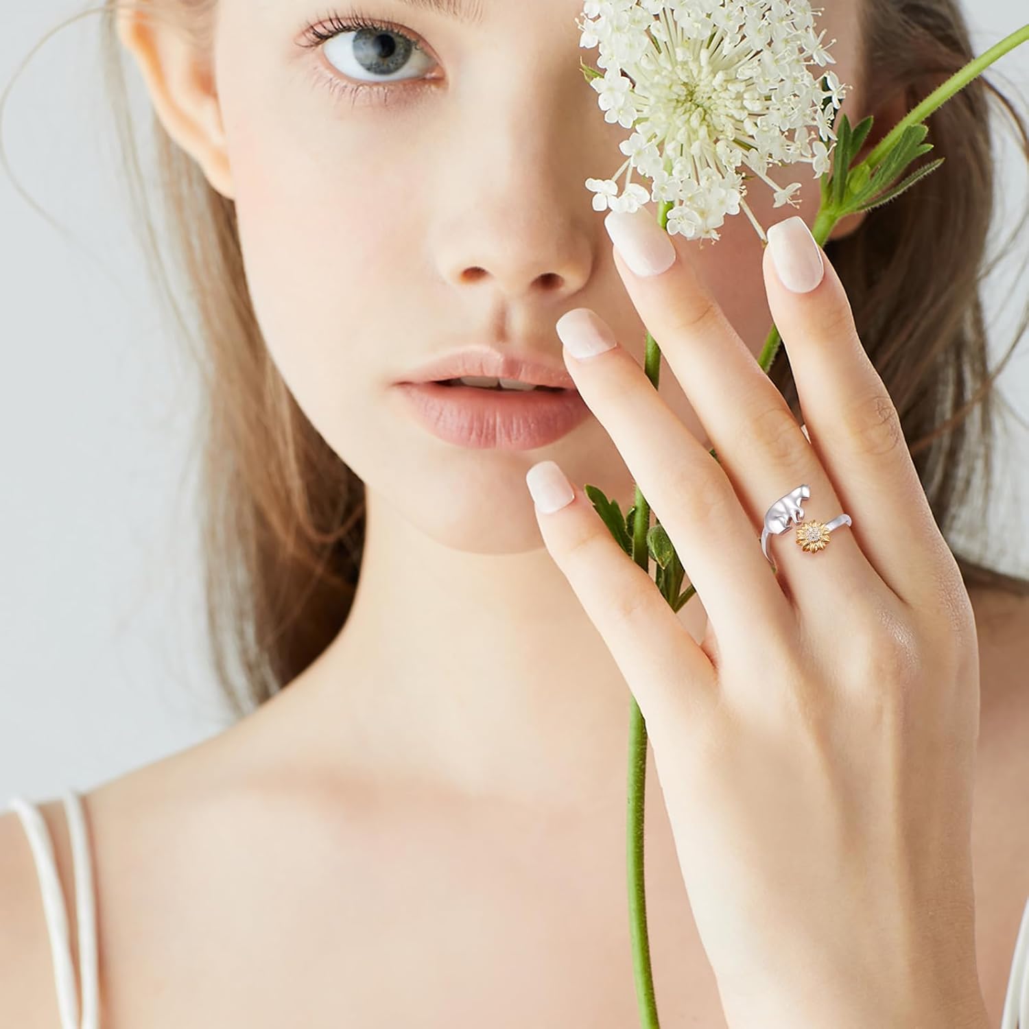 FLYOW 925 Sterling Silver Cute Animal Jewelry Hummingbird/Butterfly/Wolf/Corgi/Cat/Snake/Spider/Bat/Penguin/Bear/Opossum/Frog/Guinea Pig for Women Mother Friend Animal Lovers - Image 3