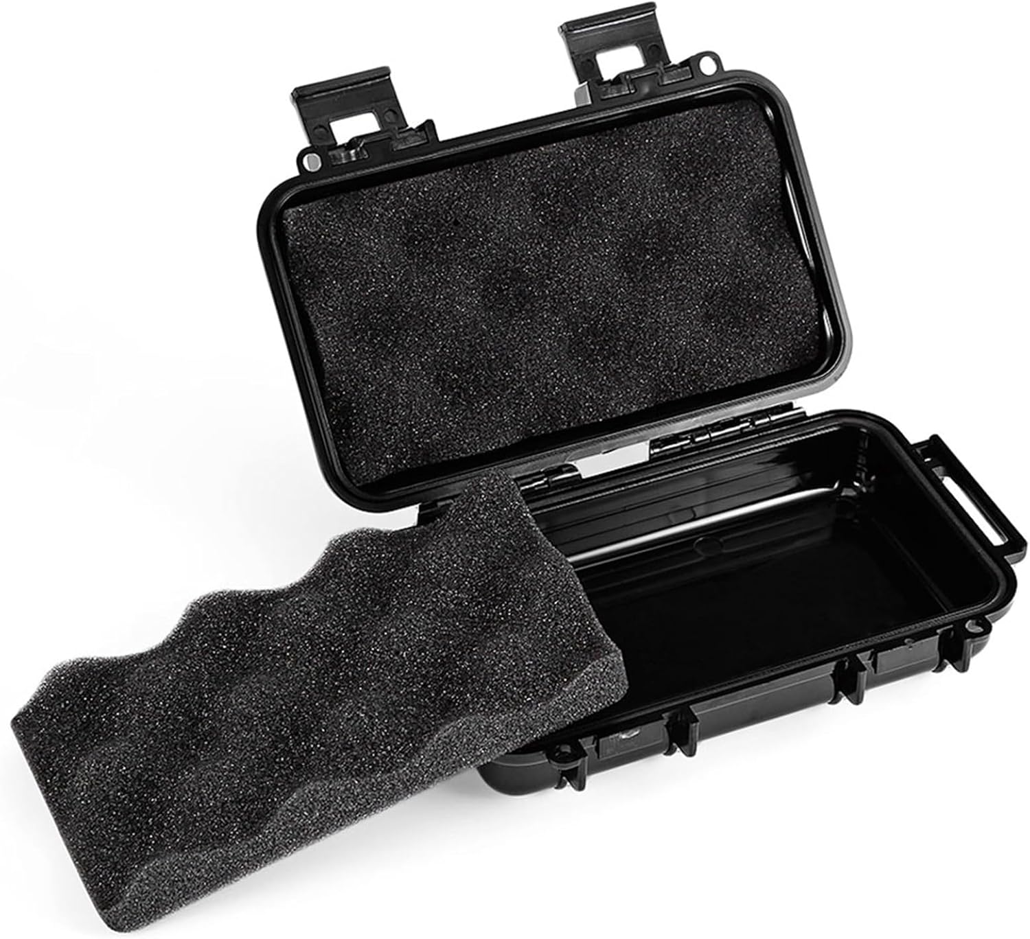 Dry Storage Box, Shockproof Waterproof Box with 2 UShape Buckle for Fishing Camping Hiking