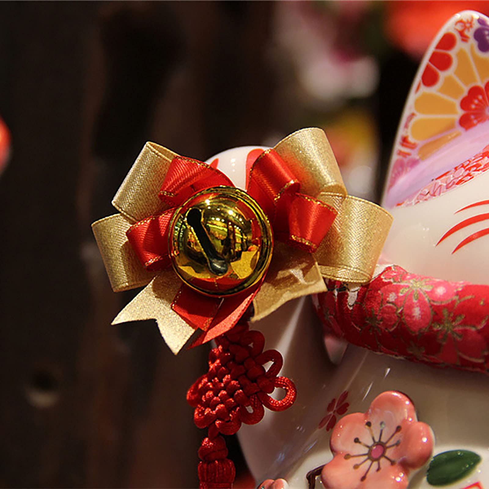 8"Japanische Katze Spardose aus Keramik Lucky Cat Coin Bank Feng Shui Luck And Fortune Sammelfiguren für 2022 New Year Ornament Winkekatze Glückskatze Glücksbringer Winkende Katze aus Porzellan